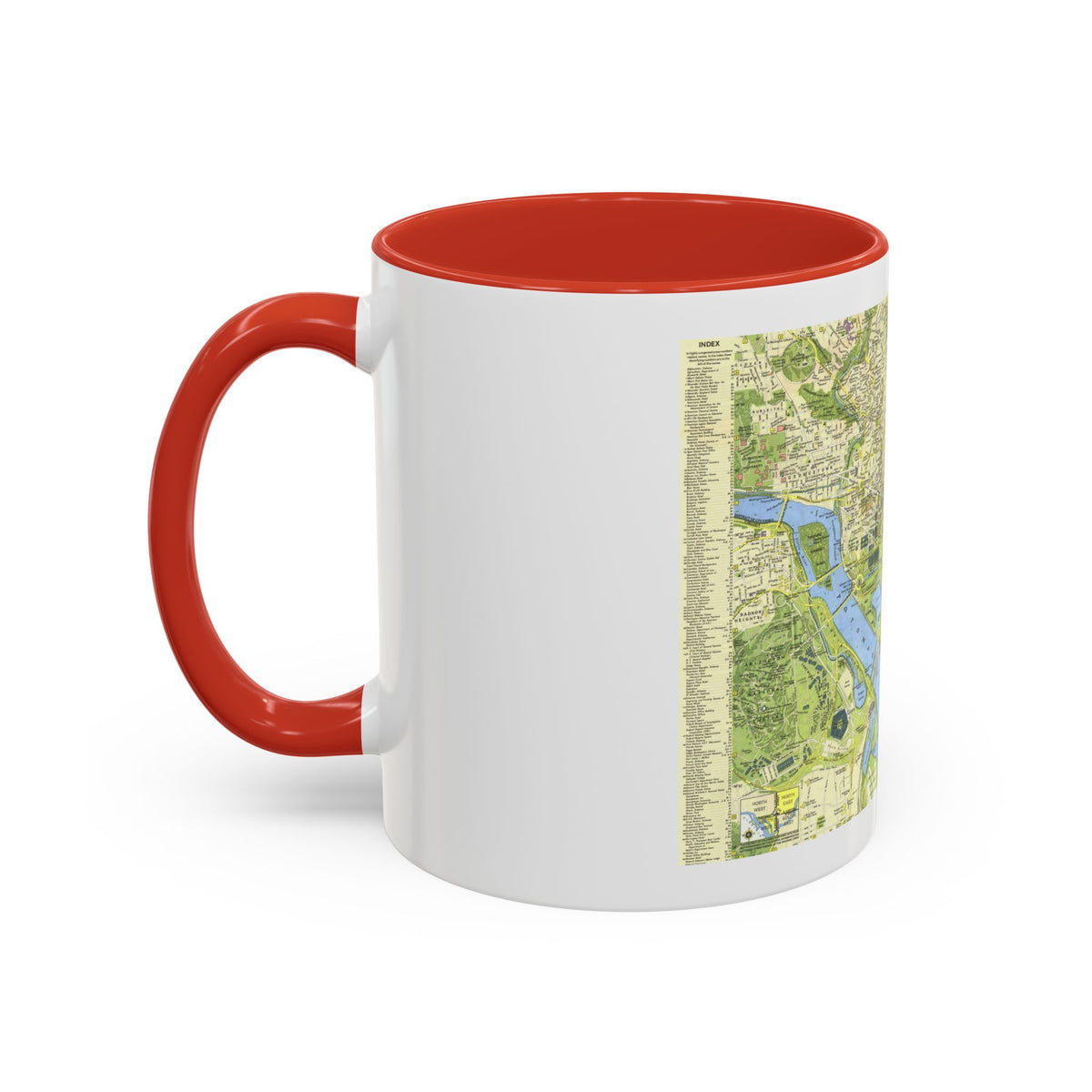 USA - Washington, Tourist (1964) (Map) Accent Coffee Mug