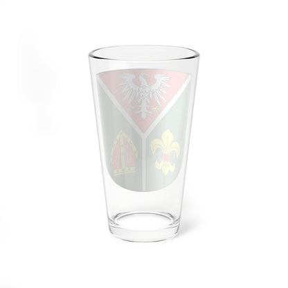 Wappen des Landkreises Ostprignitz-Ruppin (Germany) (Coat of Arms) Pint Glass 16oz