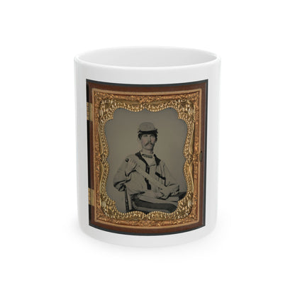Soldier In Confederate Uniform (U.S. Civil War) White Coffee Mug