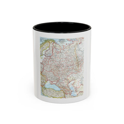Russia - Western Soviet Union (1959) (Map) Accent Coffee Mug