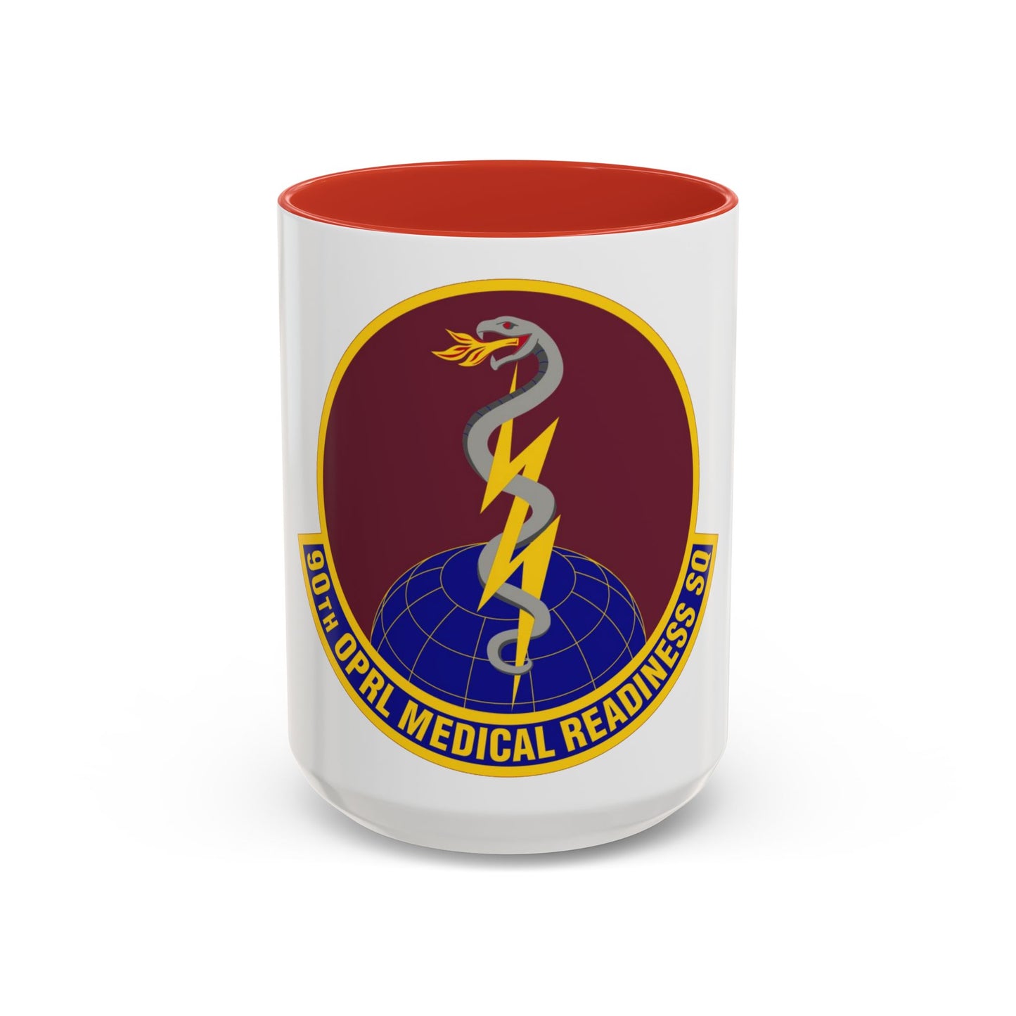 90 Operational Medical Readiness Squadron AFGSC (U.S. Air Force) Accent Coffee Mug