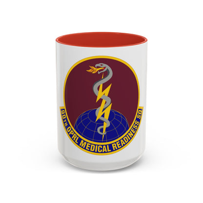 90 Operational Medical Readiness Squadron AFGSC (U.S. Air Force) Accent Coffee Mug