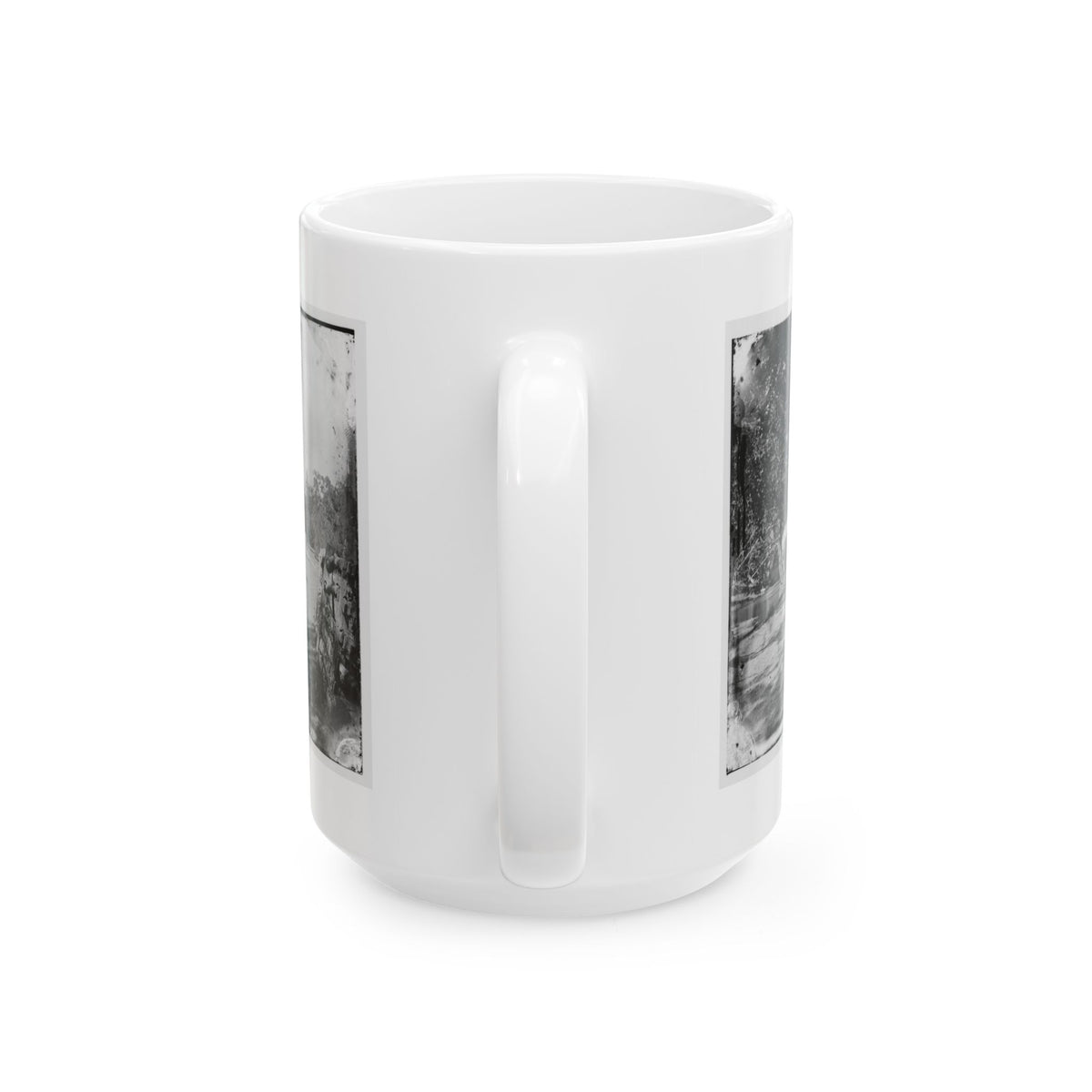 Antietam, Maryland. Burnside Bridge From The Southeast (U.S. Civil War) White Coffee Mug