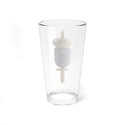 Försvarsmaktens HR-centrum vapen (Sweden) (Coat of Arms) Pint Glass 16oz