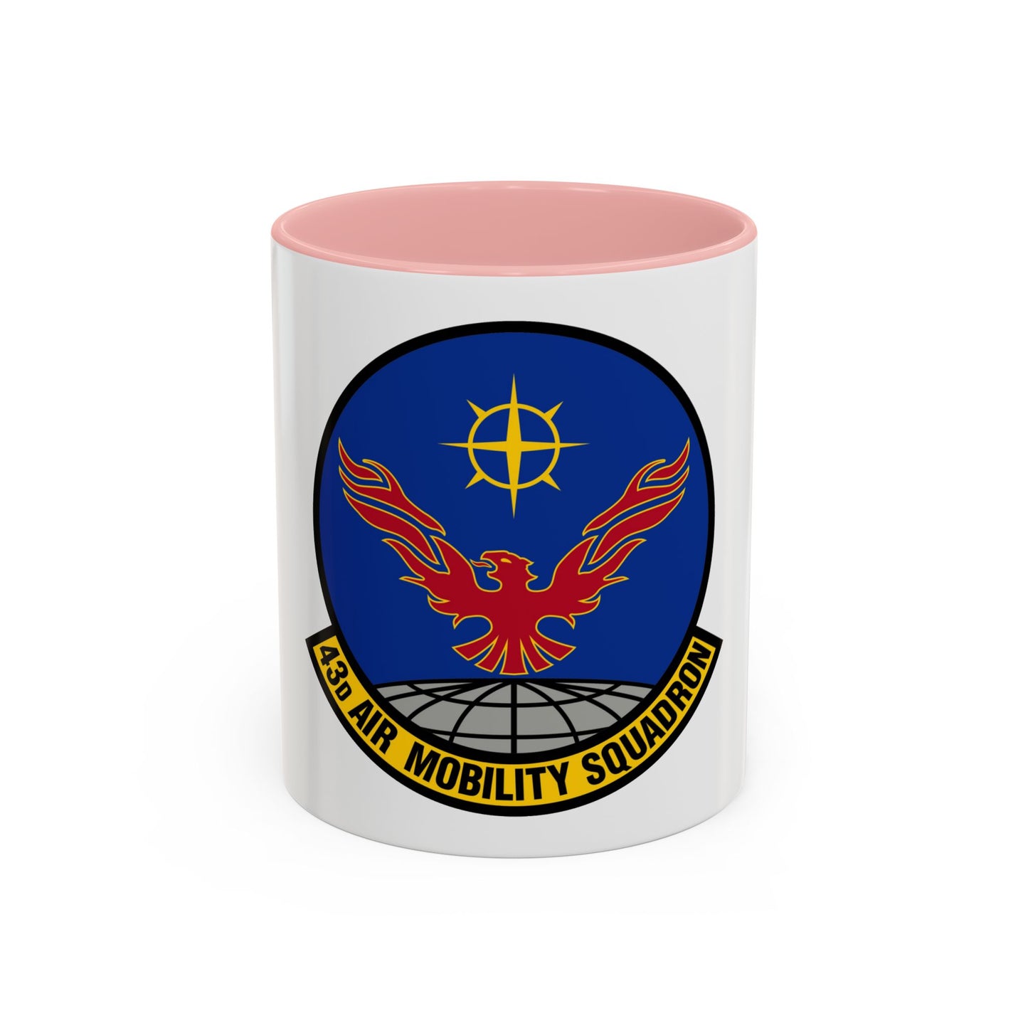 43 Air Mobility Squadron AMC (U.S. Air Force) Accent Coffee Mug