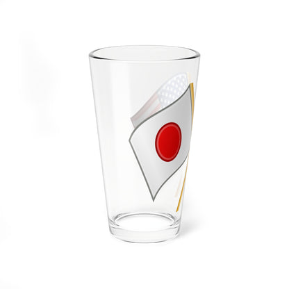Japan and U.S. flags (Japan) Pint Glass 16oz