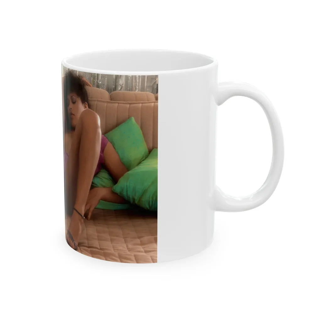 Ola Ray #62 (Vintage Female Icon) White Coffee Mug-Go Mug Yourself