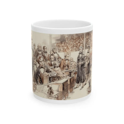 Collier's Weekly magazine story illustration, 1955 - White Coffee Mug-11oz-Go Mug Yourself