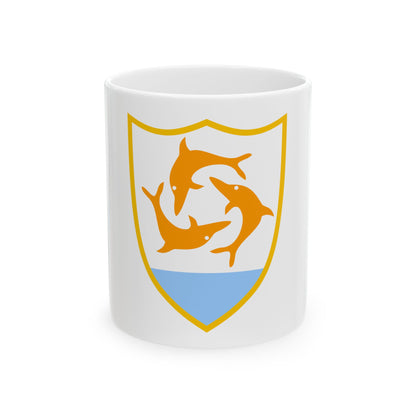 Coat of arms of Anguilla - White Coffee Mug