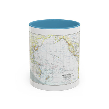 Pacific Ocean - Theater of War (1942) (Map) Accent Coffee Mug