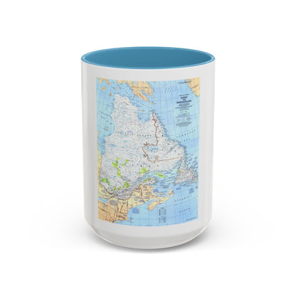Canada - Quebec & Newfoundland (1980) (Map) Accent Coffee Mug