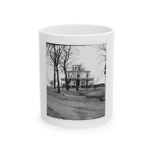 Arlington, Virginia. Headquarter's Of Gen. Irwin Mcdowell Near Lee Mansion (U.S. Civil War) White Coffee Mug