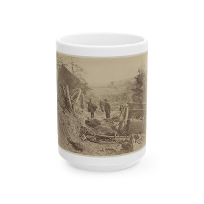 A Shattered Caisson, Fredericksburg, Va.(2) (U.S. Civil War) White Coffee Mug