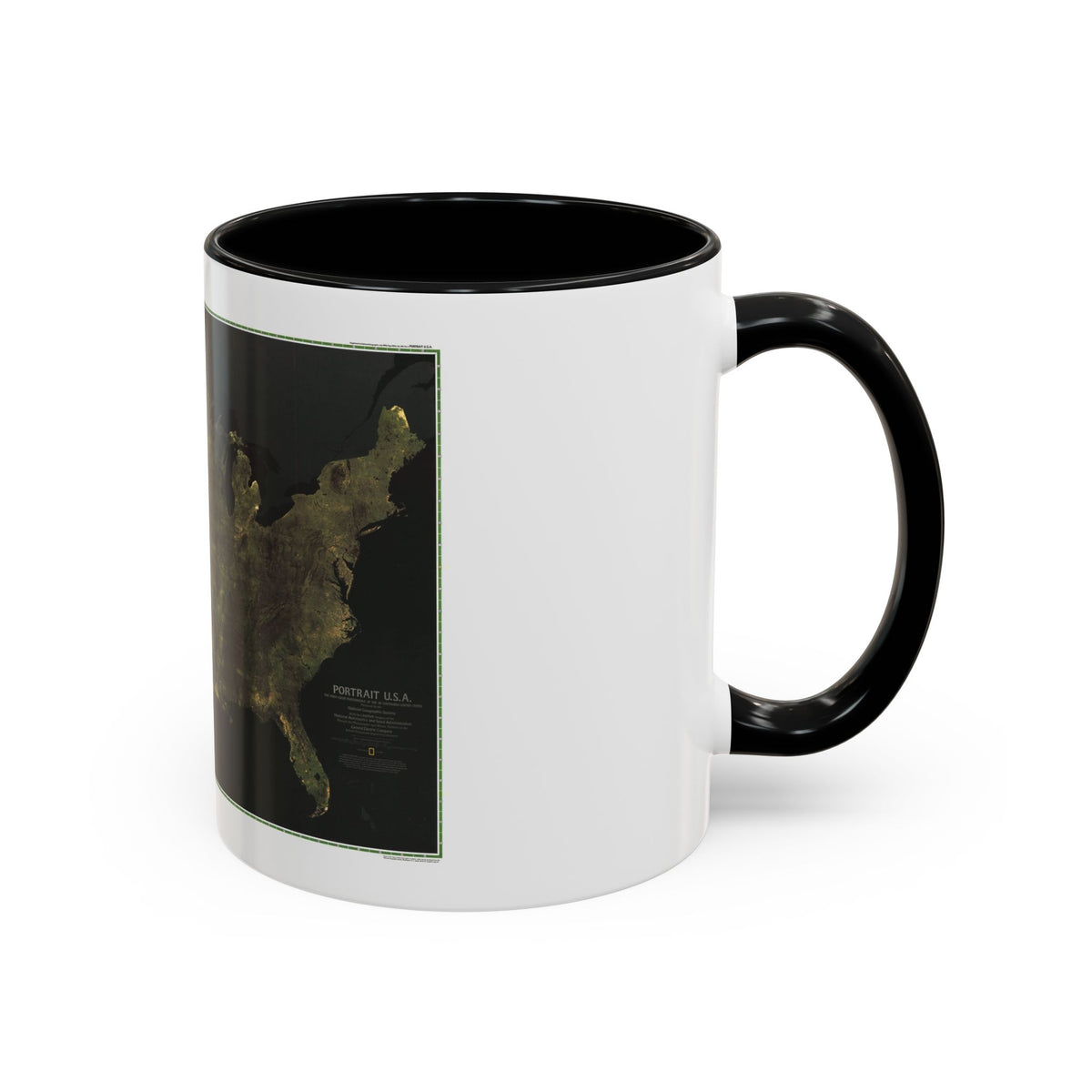 USA - Portrait U.S.A (1976) (Map) Accent Coffee Mug