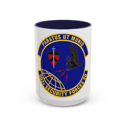 802d Security Forces Squadron (U.S. Air Force) Accent Coffee Mug