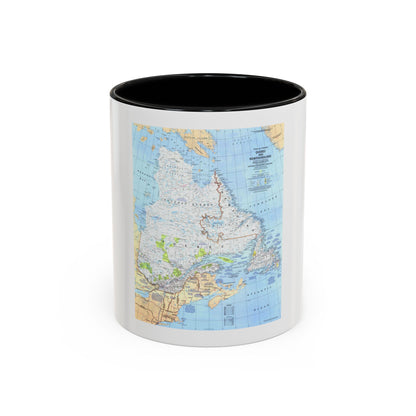 Canada - Quebec & Newfoundland (1980) (Map) Accent Coffee Mug
