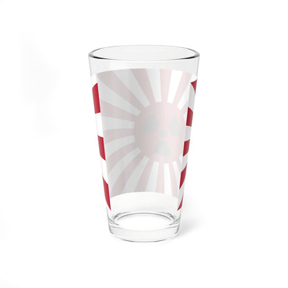 Rising Nuclear Flag (Japan) Pint Glass 16oz