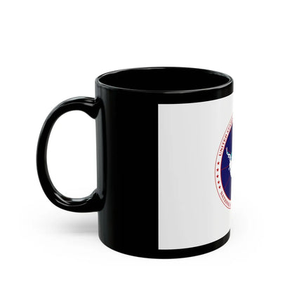 Flag of National Science Foundation Antarctic Program - Black Coffee Mug-Go Mug Yourself