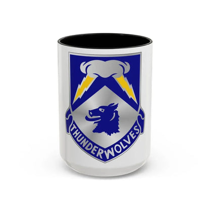 297 Cavalry Regiment (U.S. Army) Accent Coffee Mug 15oz Black - Go Mug Yourself