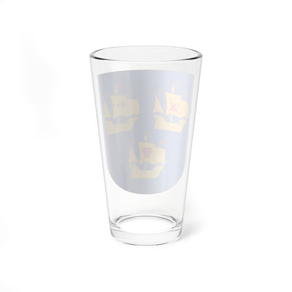 Wappen Kreis Nordfriesland (Germany) (Coat of Arms) Pint Glass 16oz