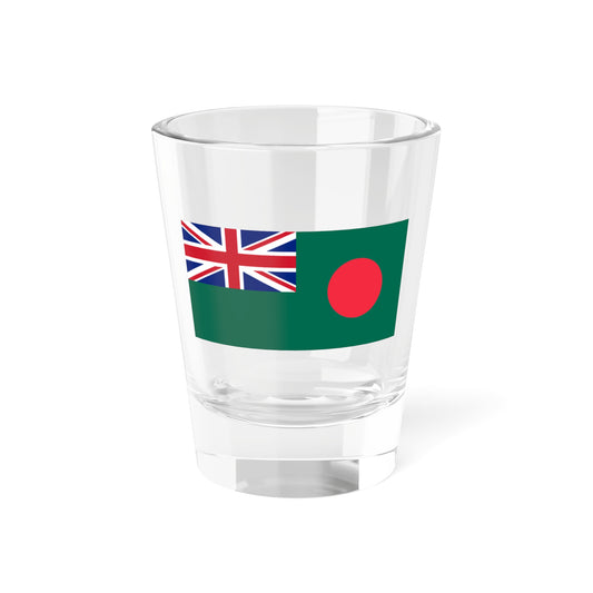 UKBangladesh flag (United Kingdom) Shot Glass 1.5oz