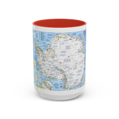 Antarctica (1963) (Map) Accent Coffee Mug