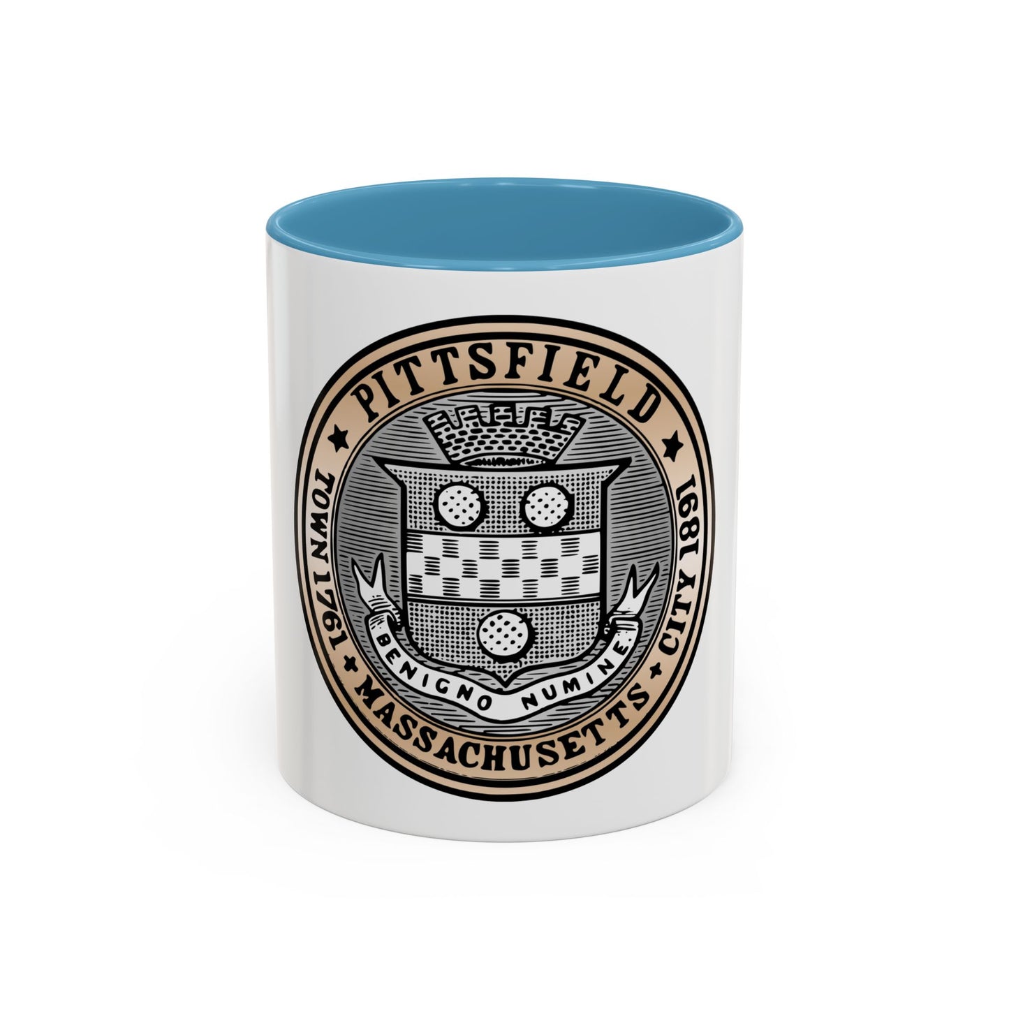 Seal of Pittsfield Massachusetts - Accent Coffee Mug