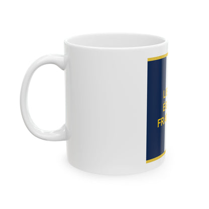 Standard of the French Community (Congo) White Coffee Mug
