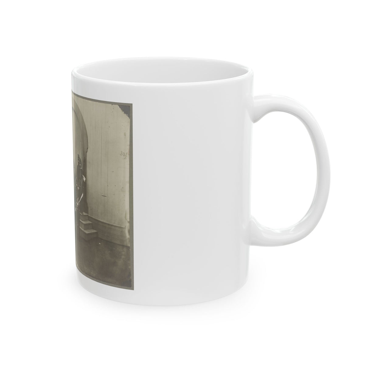 Band Of 9th & 10th Veterans Reserve Corps, Wash. D.C. Apr. 1865 (U.S. Civil War) White Coffee Mug