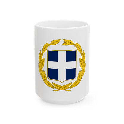 Coat of arms of Greece (military) - White Coffee Mug