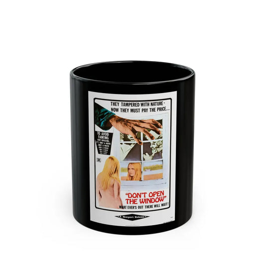 DON'T OPEN THE WINDOW (THE LIVING DEAD AT THE MANCHESTER MORGUE) 1974 Movie Poster - Black Coffee Mug-11oz-Go Mug Yourself