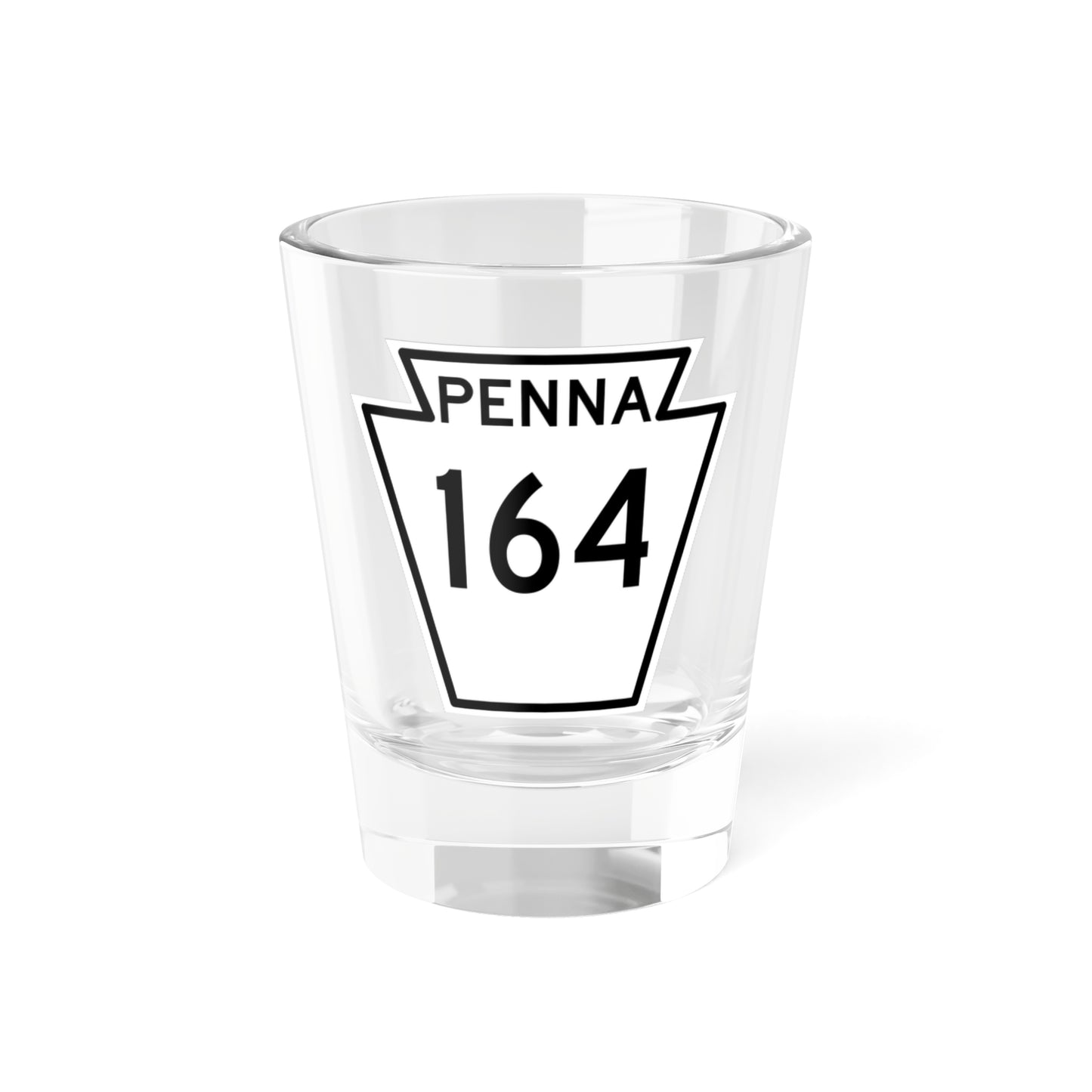 PA-164 1948 (Pennsylvania) (Road Sign) Shot Glass 1.5oz