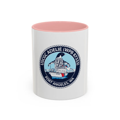 USCGC Adelie (U.S. Coast Guard) Accent Coffee Mug
