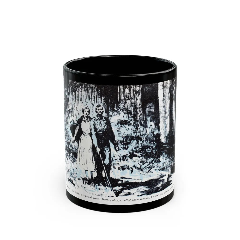 Dark Interlude (3), Blue Book Magazine, August 1949 - Black Coffee Mug-11oz-Go Mug Yourself