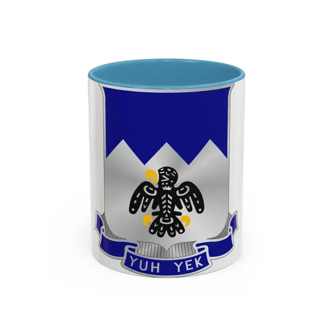 297th Infantry Regiment (U.S. Army) Accent Coffee Mug 11oz Light Blue - Go Mug Yourself