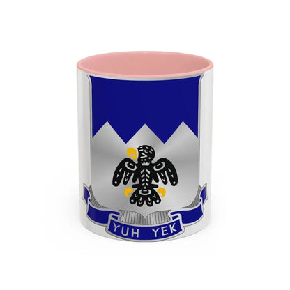 297th Infantry Regiment (U.S. Army) Accent Coffee Mug 11oz Pink - Go Mug Yourself