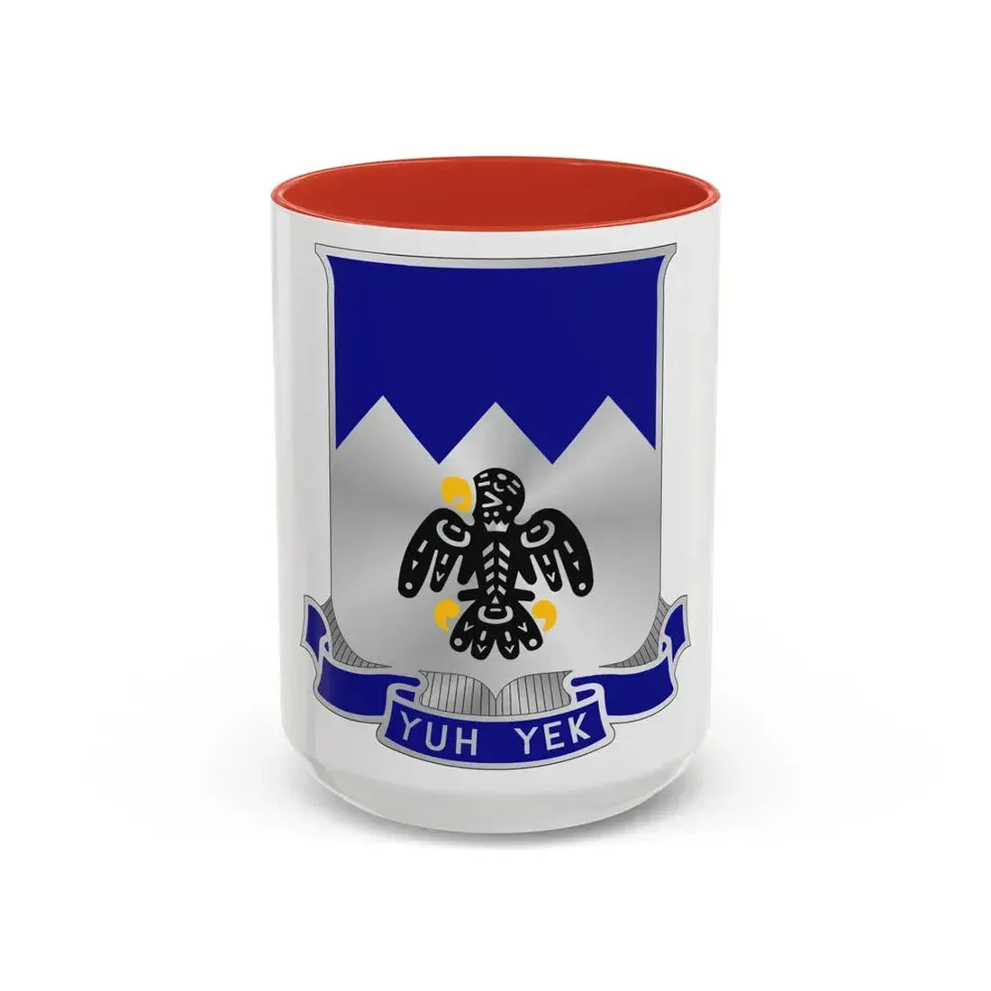 297th Infantry Regiment (U.S. Army) Accent Coffee Mug 15oz Red - Go Mug Yourself