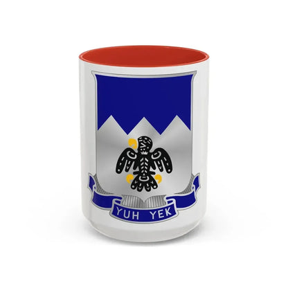 297th Infantry Regiment (U.S. Army) Accent Coffee Mug 15oz Red - Go Mug Yourself