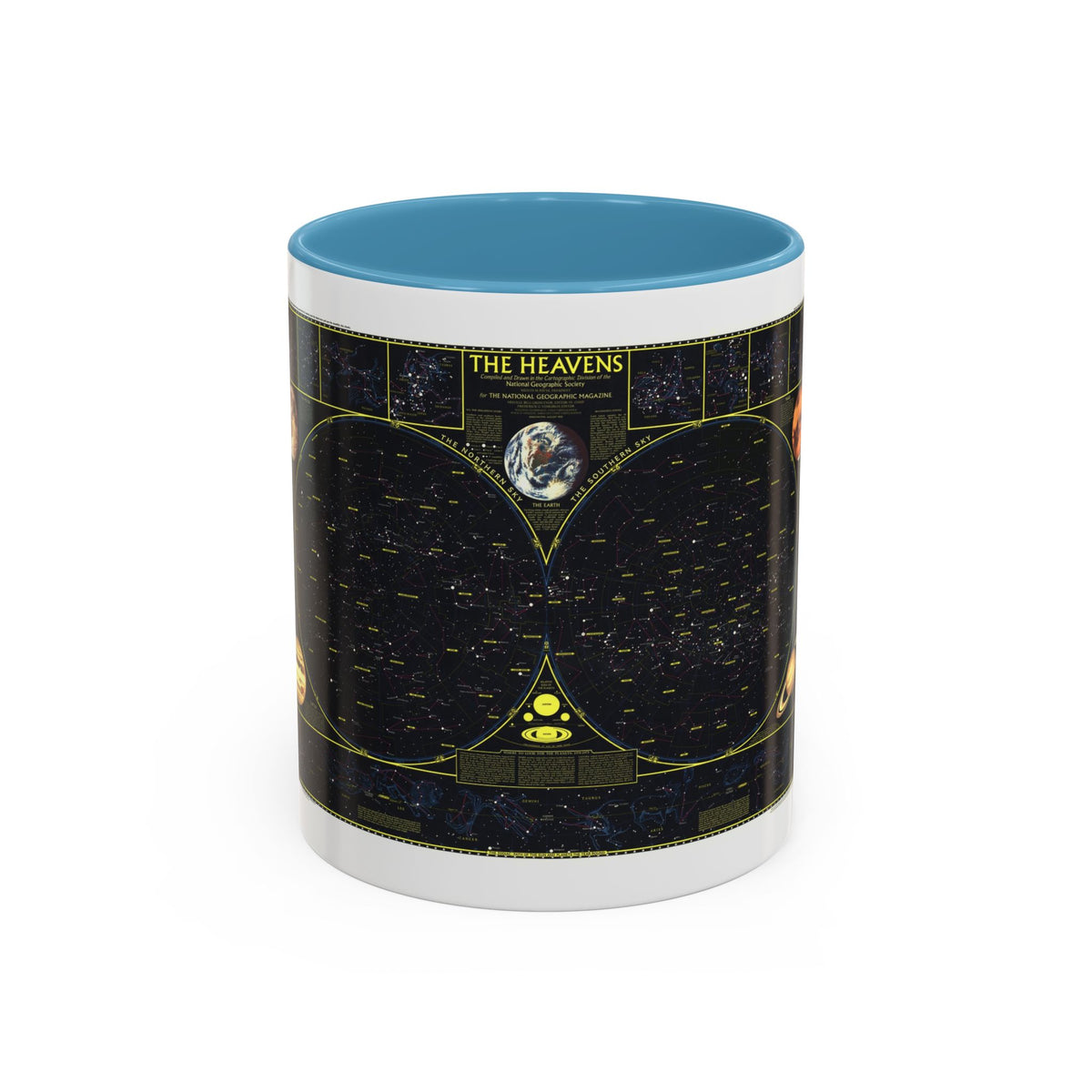 Heavens. The (1970) (Map) Accent Coffee Mug