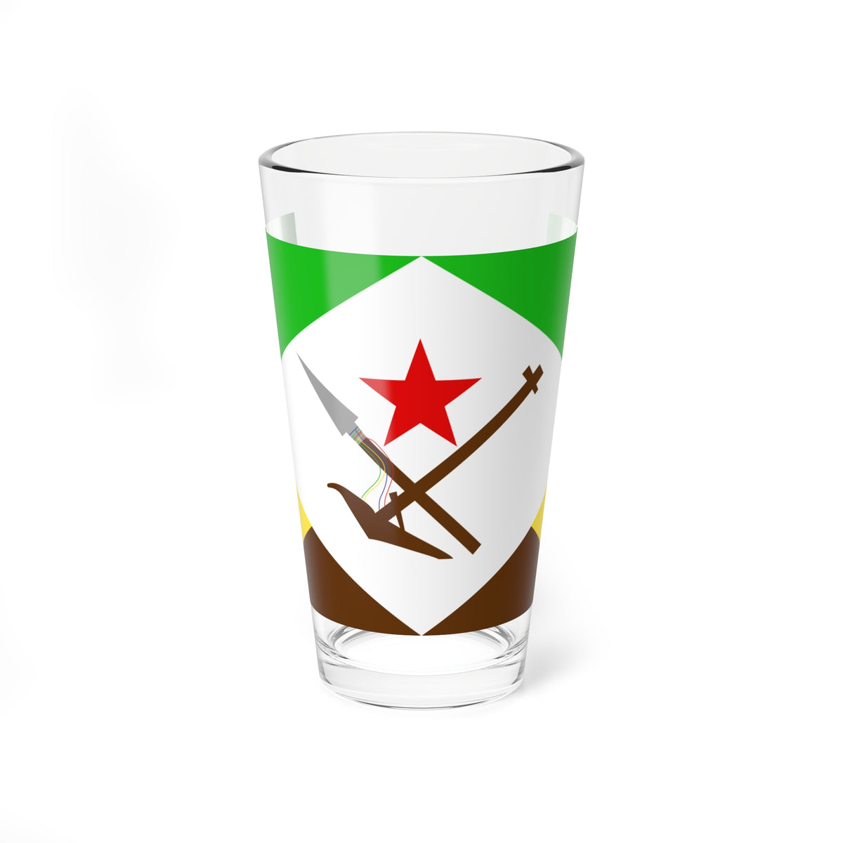 Bandera del Municipio Pueblo Llano (Venezuela) Pint Glass 16oz
