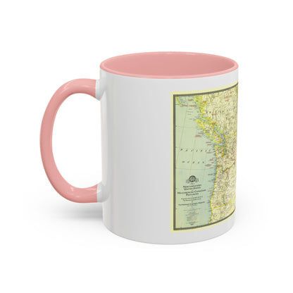 USA - Northwestern (1941) (Map) Accent Coffee Mug