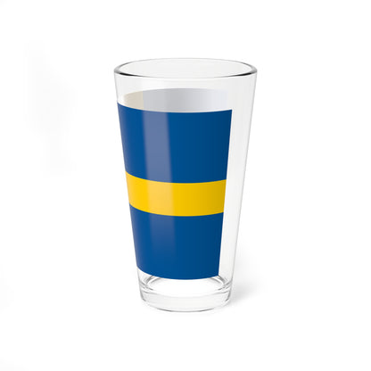 Flag of Sweden (Sweden) Pint Glass 16oz