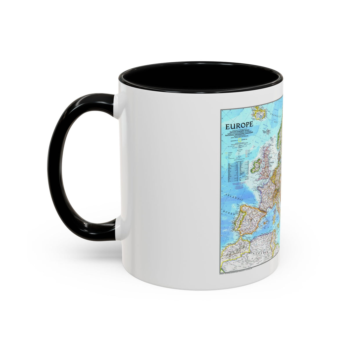 Europe (1992) (Map) Accent Coffee Mug