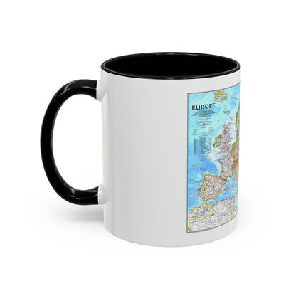 Europe (1992) (Map) Accent Coffee Mug