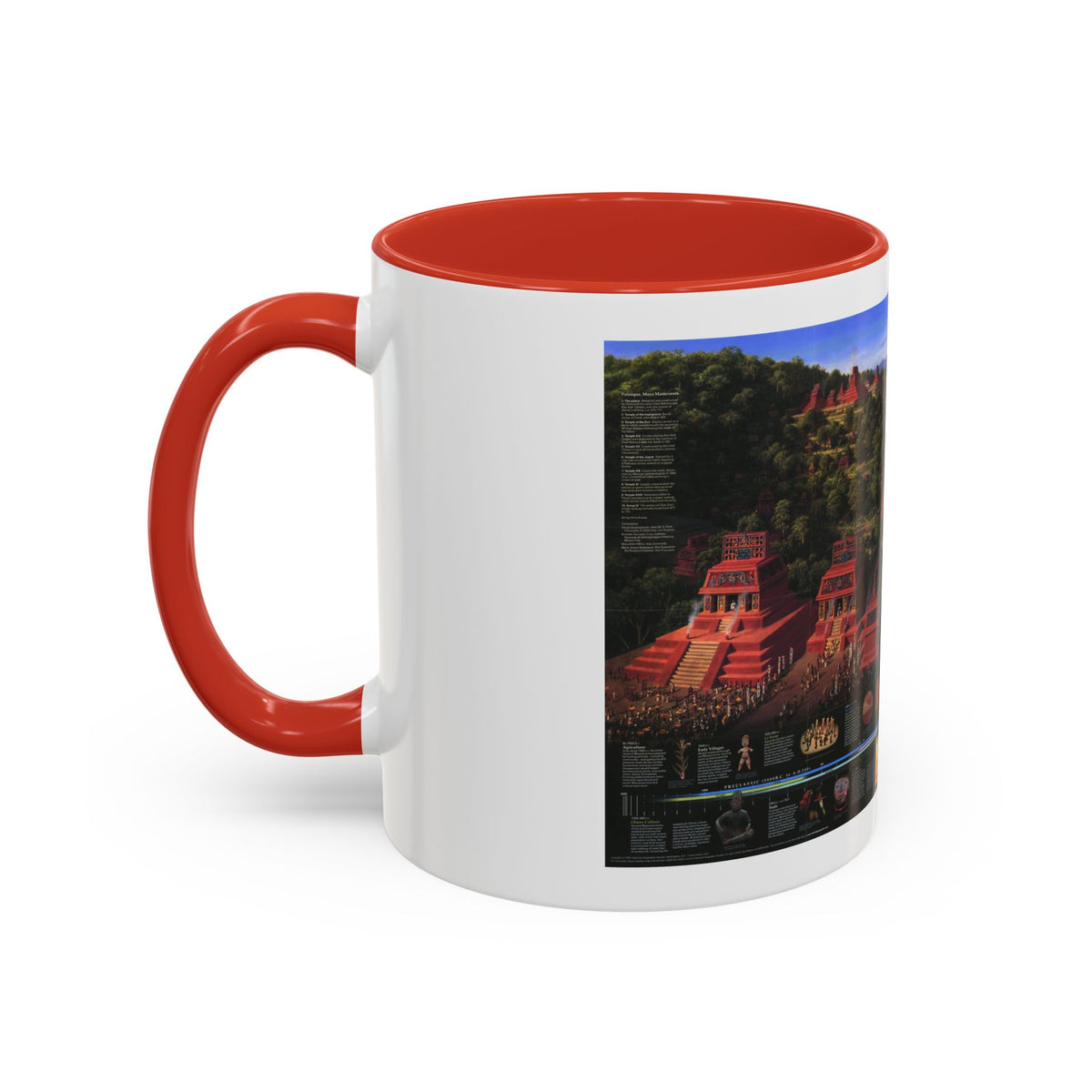 North America - The Mesoamericans (1997) (Map) Accent Coffee Mug