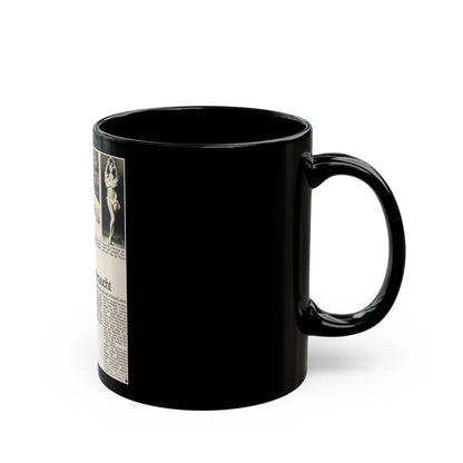 Julie Ege #189 (Vintage Female Icon) Black Coffee Mug-Go Mug Yourself