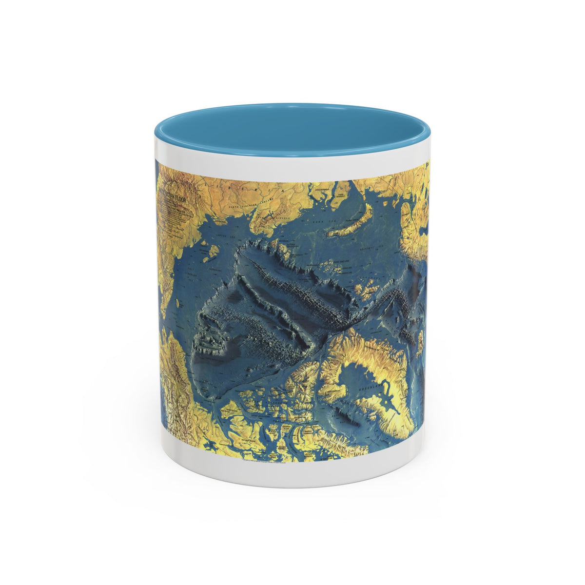 Arctic Ocean Floor (1971) (Map) Accent Coffee Mug