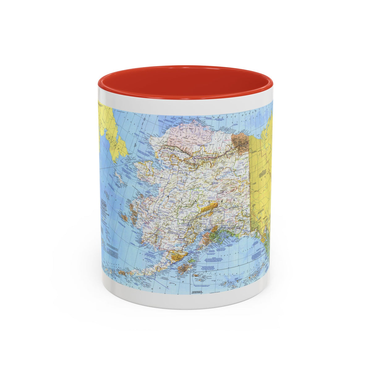 USA - Alaska (1975) (Map) Accent Coffee Mug