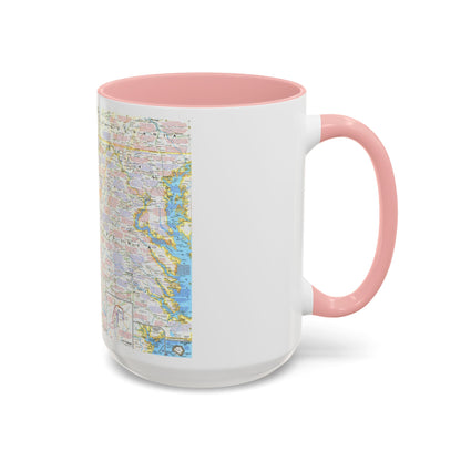 USA - Battlefields of the Civil War 2 (1961) (Map) Accent Coffee Mug