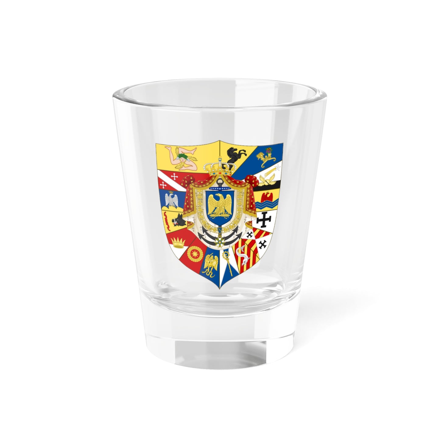 Coat of Arms of Joachim Murat as King of Naples Great (France) (Coat of Arms) Shot Glass 1.5oz
